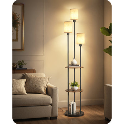 Lampe de table sur pied 70,9 "avec 3 lumières 
