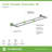 Duro 18" Wall Mounted Double Towel Bar-13885573