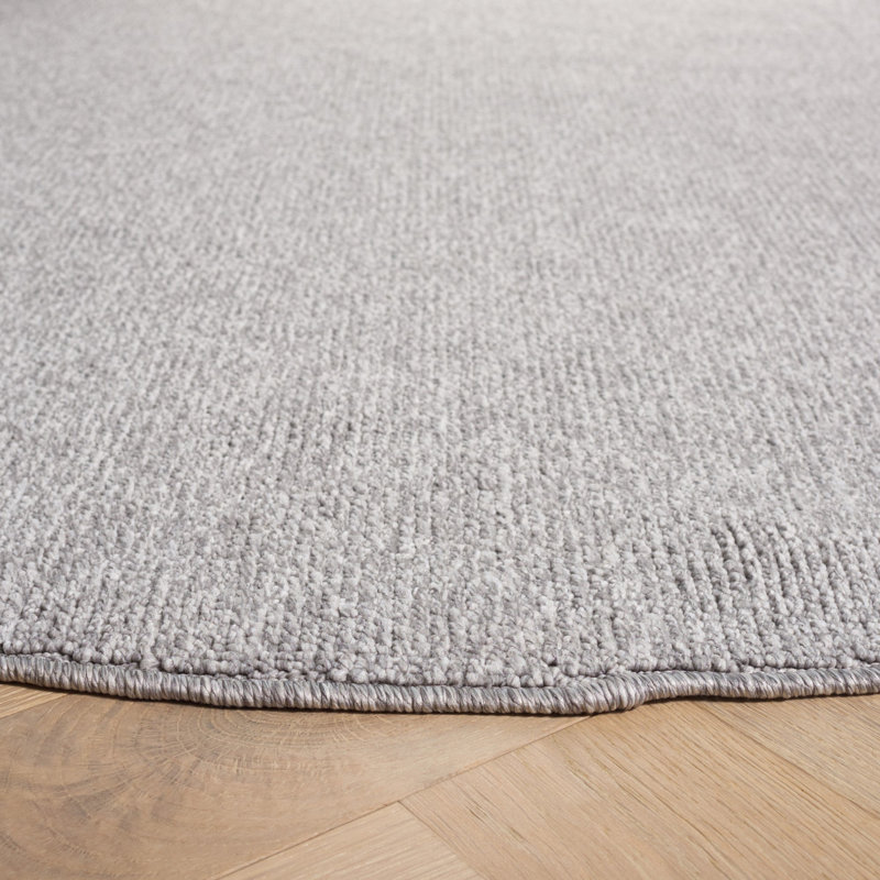 Lino River Performance Solid Color Rug, Round 6'7"