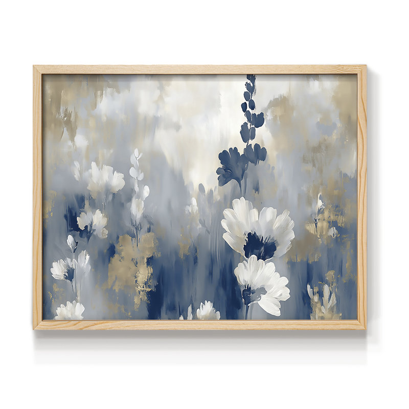 Série abstraite-CVI-reproduction encadrée, Naturel, H 22 po x l 28 po