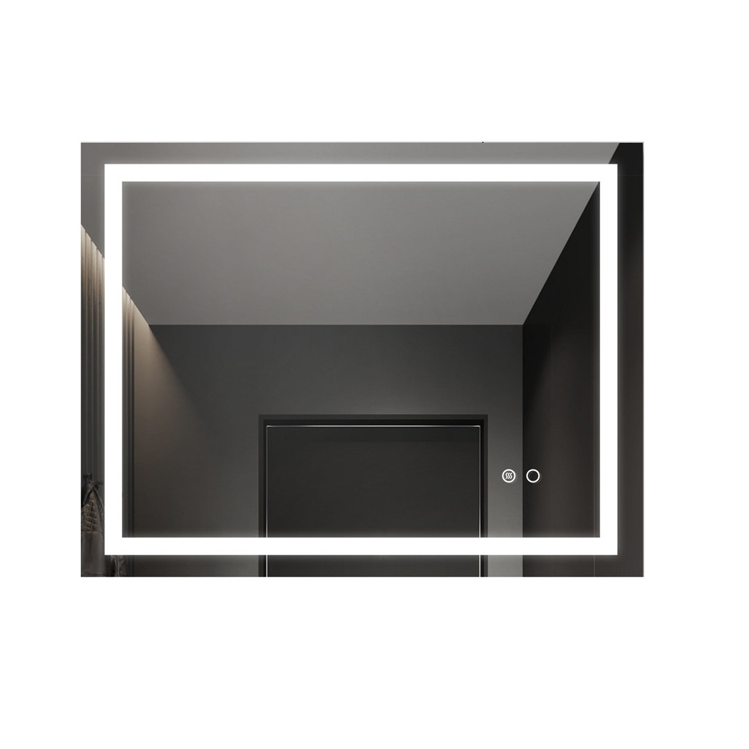Led Lighted Bathroom Wall Mounted Mirror Wrought Studio™
