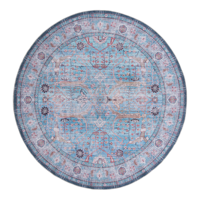 Tapis bleu Haight, Rond 10 pi 6 po x 10 pi 6 po