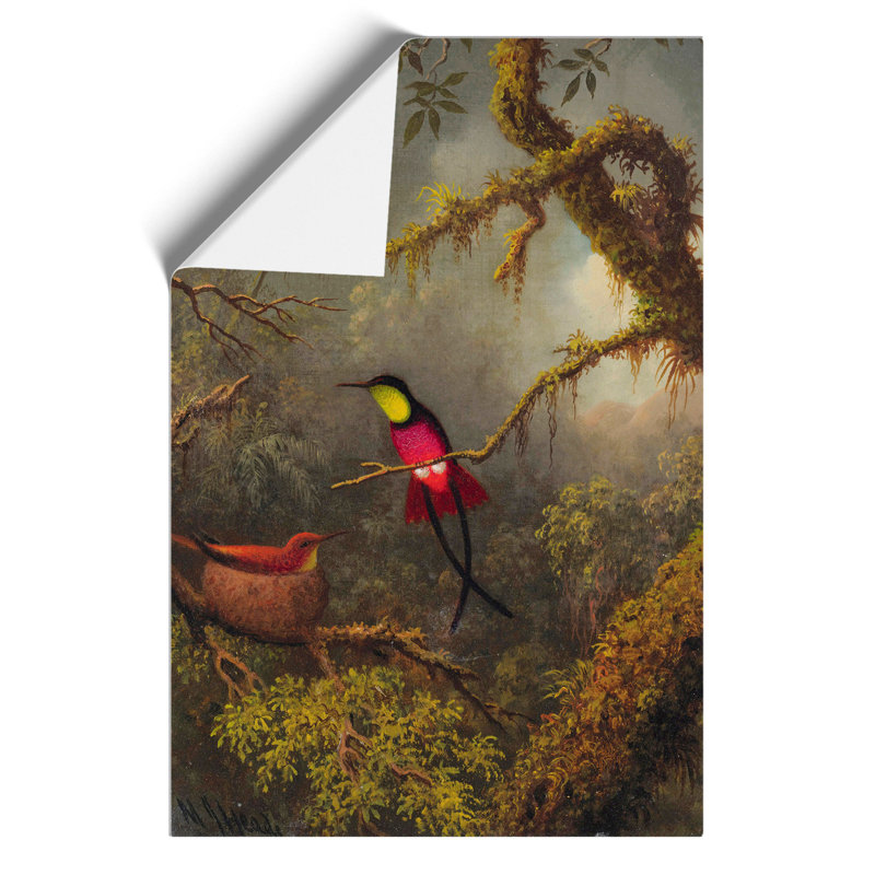 Hummingbird by Martin Johnson Heade - No Frame Print, 59cm H x 42cm W x 0.1cm D