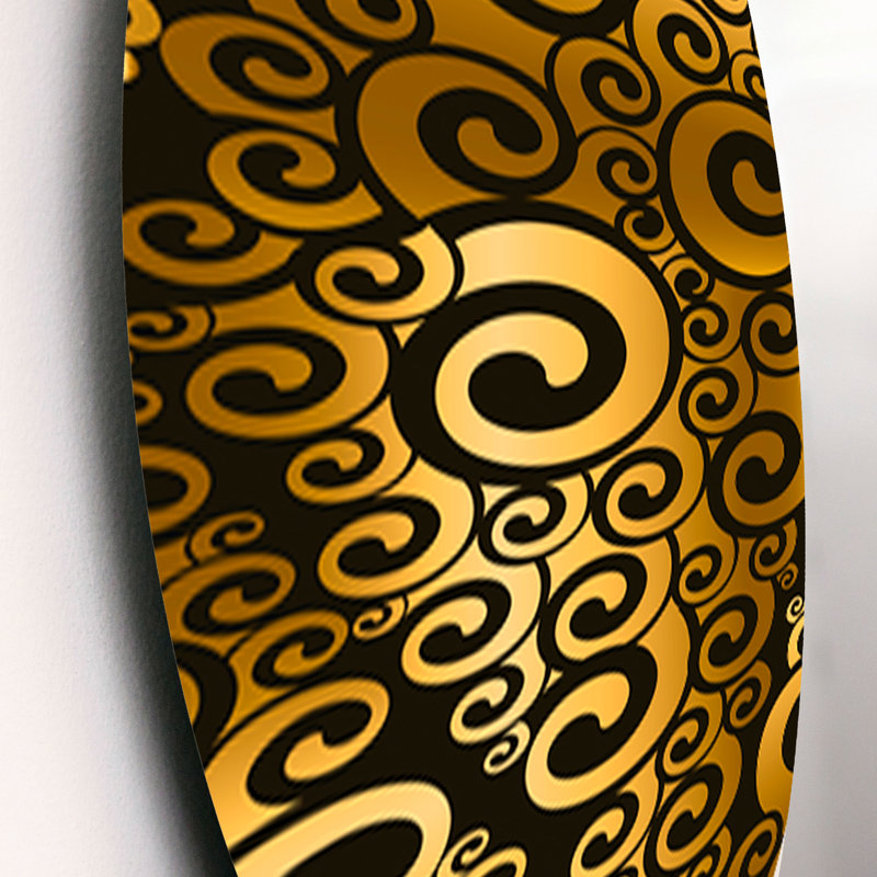 Ensemble de 3 décorations murales Swirl I