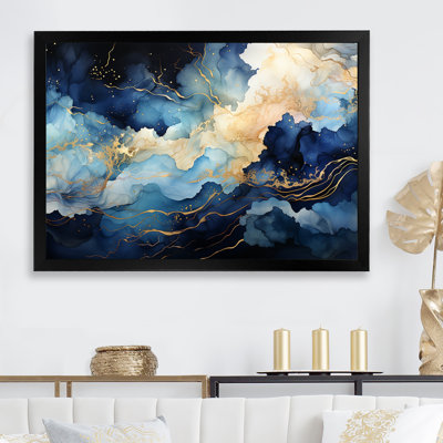 «Celestial Blue and White Sky», impression sur toile