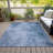 Machine Washable Indoor/Outdoor Xhevrie Blue Rug-837793299