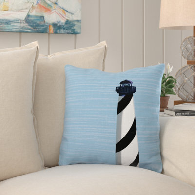 Housse et insert de coussin en coton à imprimé nautique