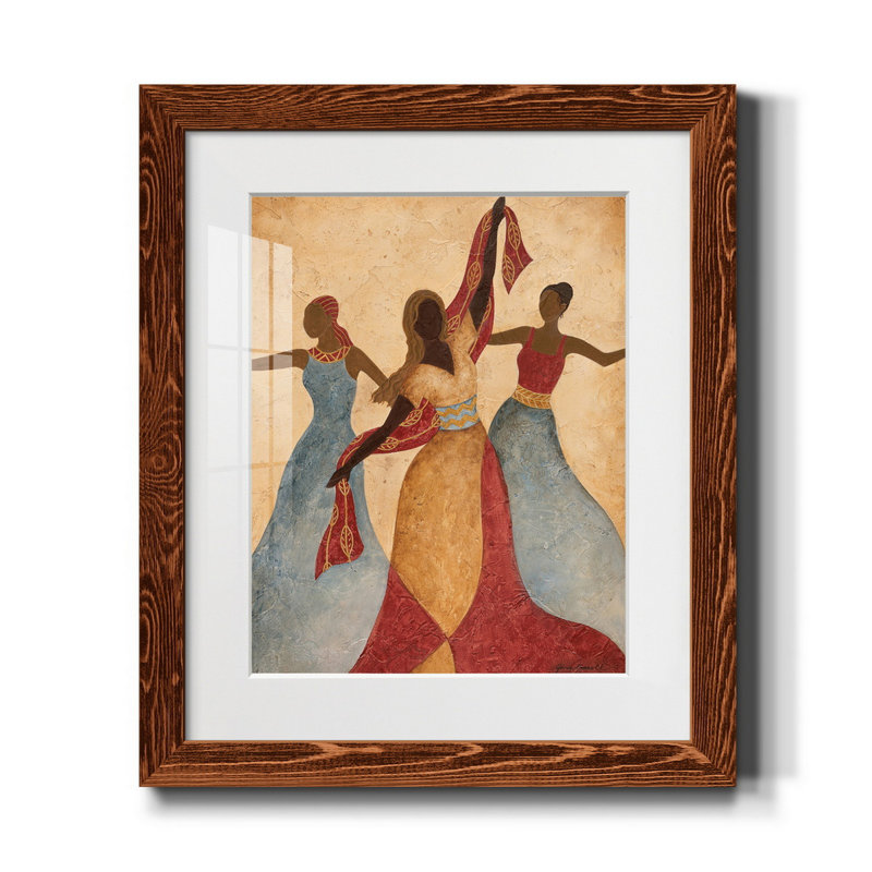 Rythme et danse II - Impression sur papier encadré, H 24 po x l 18 po x P 1,5 po, Érable