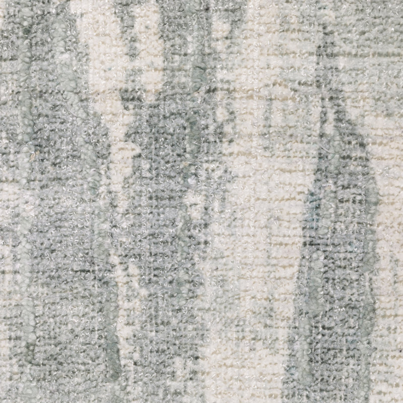 Michalski Textural Distressed Abstract Green/ Ivory Hand-made Area Rug, Rectangle 8' x 10'