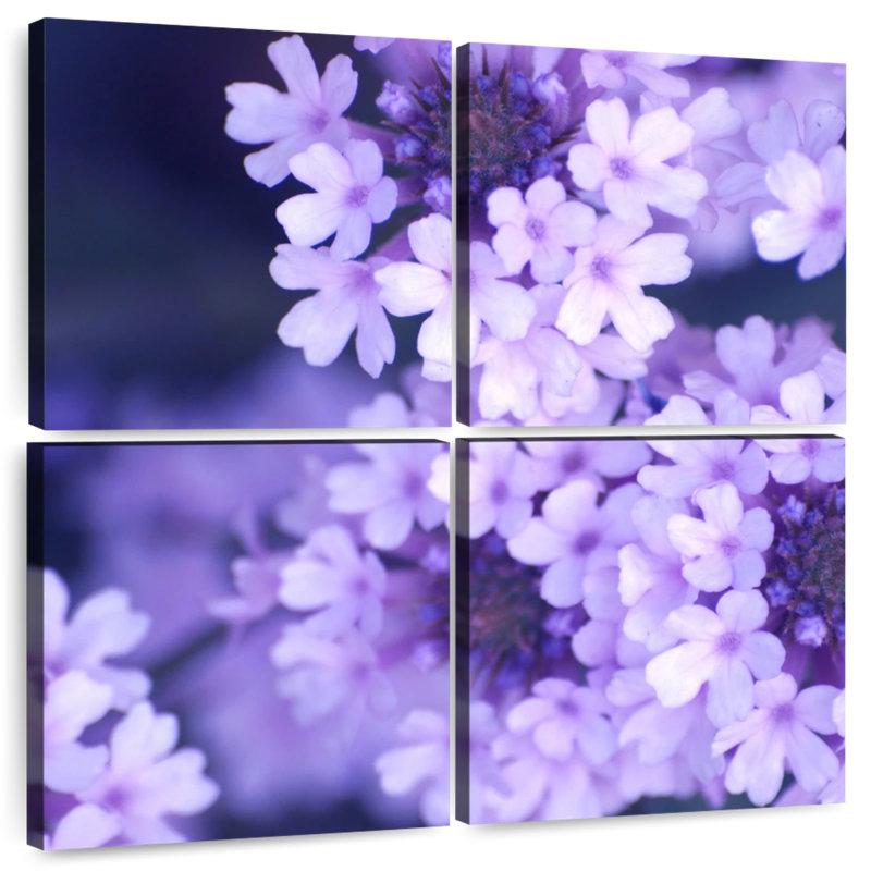 Harnek Purple Flowers, 18" H x 18" W