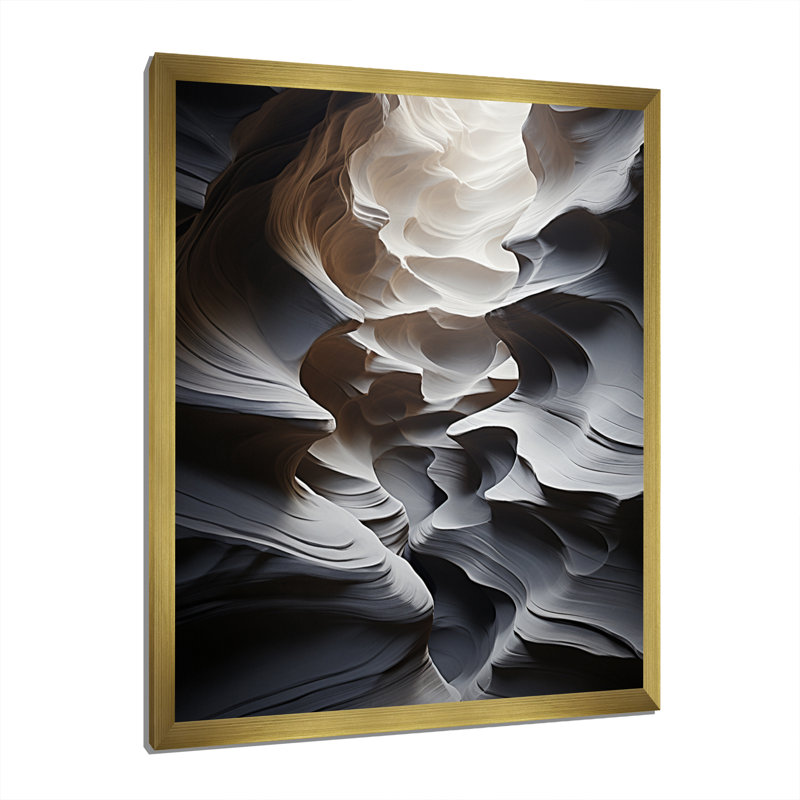Lillo " Desert Aerial Dance VII ", Gold Picture Framed, 20" H x 12" W x 1" D
