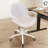 Office Chair With Wheels Task Chair Adjustable Swivel Seat With Fixed Arm Faux Leather Pad Work Computer Desk Chairs Vanity Chairs For Home Office-145769767