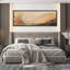«Abstract Brown Strokes Relaxing Calm», impression sur toile encadrée surdimensionnée-111653585-111653587