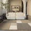 Noemi Handmade Sand Cream Blocks Area Rug-601791977