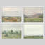 Ensemble de 4 pièces d'art mural encadré paysage biblique - Versets de la Bible avec impressions de paysages de campagne pour une décoration intérieure-112375150-112375153