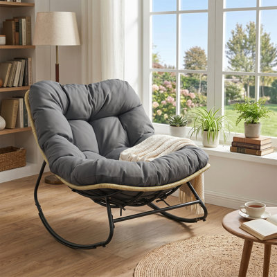 Chaise berçante d'extérieur en forme d'œuf Papasan