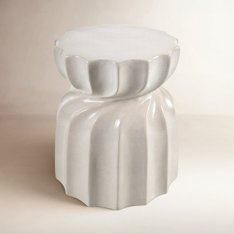 Tabouret de jardin en céramique Stonesfield, Cream