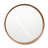 Brindell Solid Wood Frame Round Mirror