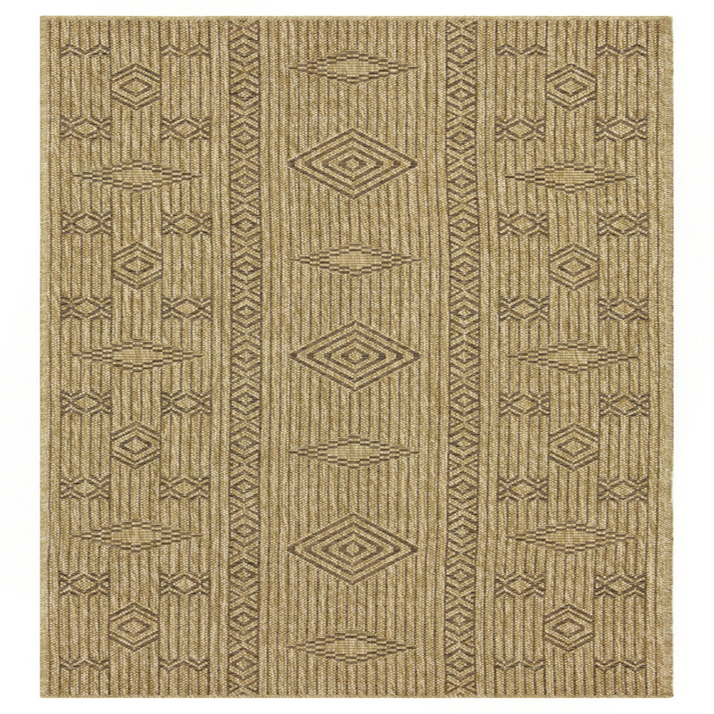 Earth GC_NTL1002 Jute/Mocha 2 Ft. 7 In. X 7 Ft. 3 In. Indoor/Outdoor Area Rug, Natural/Light Brown, Runner 2'7" x 7'3"