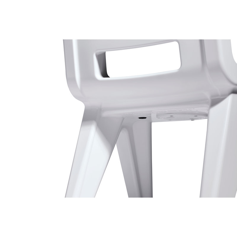 Fresco Outdoor Dining Side Chair, Highcloud White