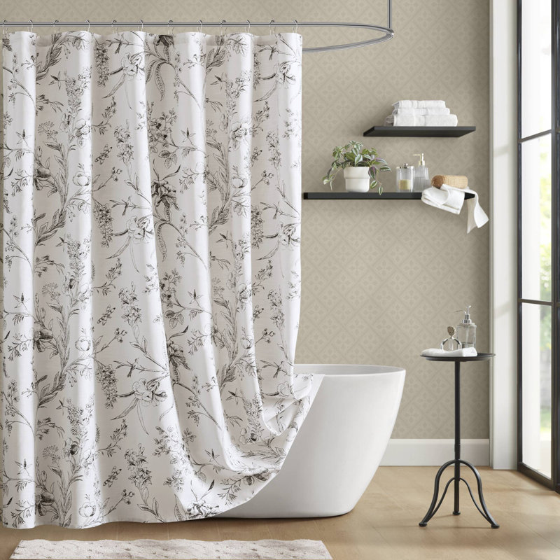 Rideau de douche Branch Toile, H 84 po x l 72 po
