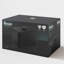 Swan SWKA18520BLKN Stealth Bread Bin, 16L Capacity, Simple Pull Lid, Black
