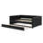 Full XL Size Upholstered Daybed With Trundle And LED-1286392873