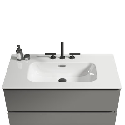 Bassin en céramique blanche, fabrication sans couture, fabrication intégrée durable