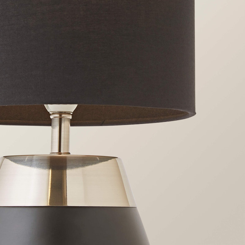 Allec Table Lamp, Black, Black