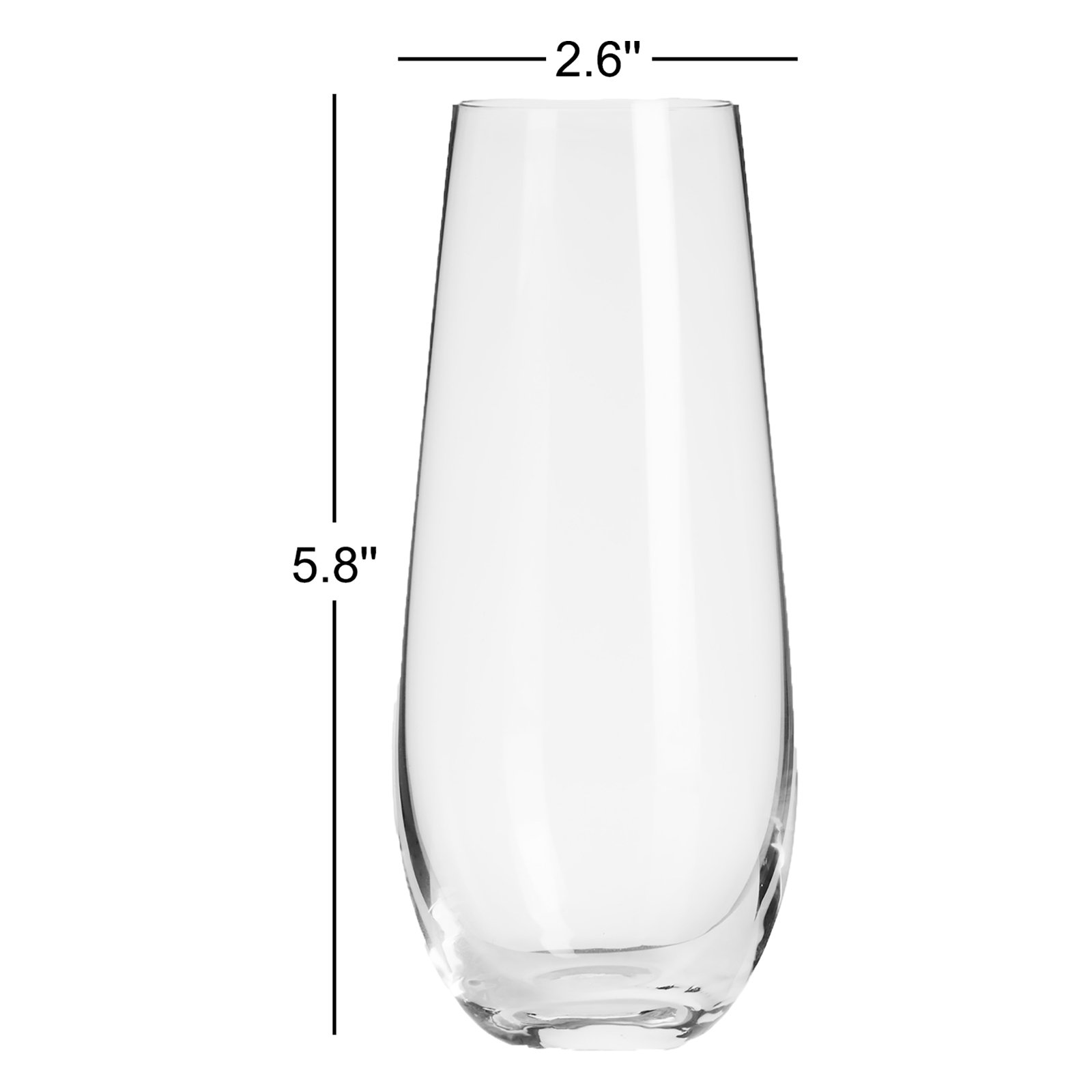 Rennert Crystal Stemless Champagne Flute