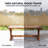 Wooden Outdoor Bench, Rustic Garden Bench Loveseat, Carbonized