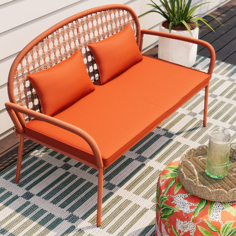 Banc de jardin en acier Tavis