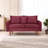 Sofa 56" Velvet Round Arm Loveseat-1484433301