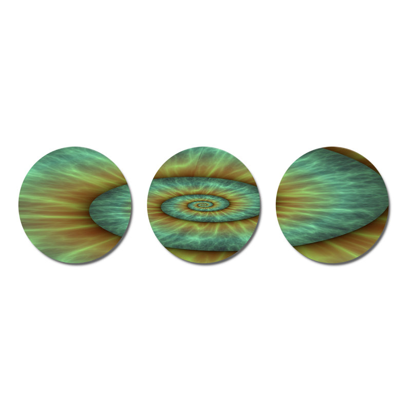Modern Abstract Wall Decor on Metal