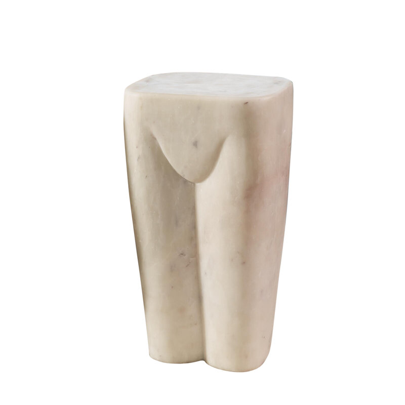 Femme Stool, White Marble