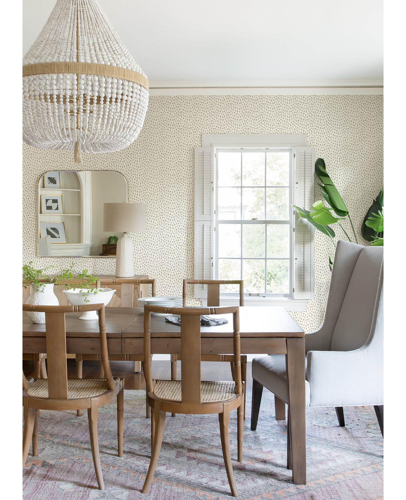 Cherbourg Modern Dots Wallpaper, Gray