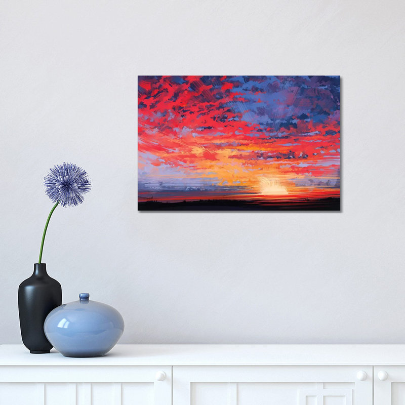 Sky 1 Piece Wrapped Canvas Painting, 30.48 cm H x 45.72 cm W