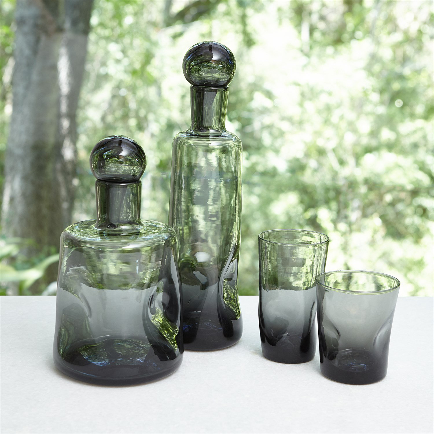 Pinch Glass Carafe + Reviews