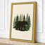 Bear in the Forest Minimalist - Wrapped Canvas-2006045351-2006045345