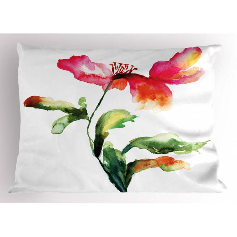 Polyester Floral Sham Set, King