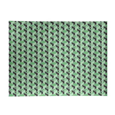 Tapis vert/noir skyscrapers