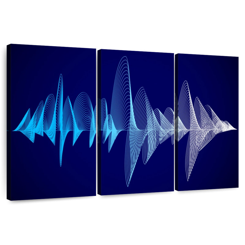 Abarca Equalizer Sound Waves, H 24 po x l 38 po