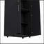 Armoire 70 po H, portes doubles, 6 tablettes, 2 tringles de suspension, noir-966544376