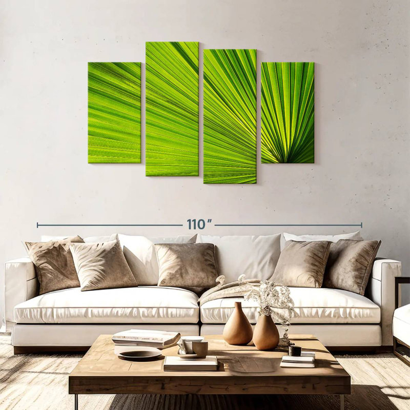 Harnek Fan Palm Leaf, 48" H x 75" W