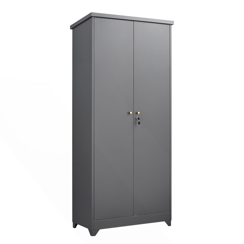 Armoire de rangement extérieure avec tablettes, grand rangement vertical pour jardin