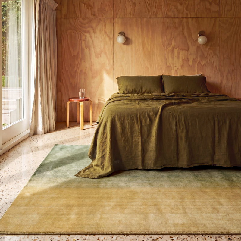 Golden Hour Hand-loomed Wool Rug, Rectangle 9' x 12'
