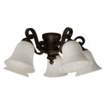 Osmond 14.5'' 5 - Light Frosted Branched Ceiling Fan Light Kit