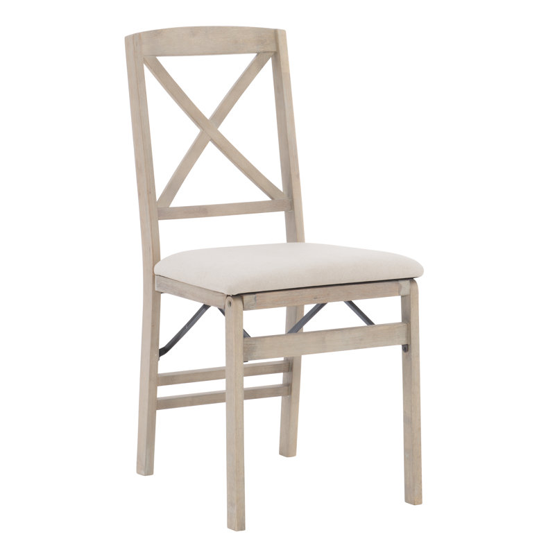 Avel Solid Wood Folding Padded Dining Chair