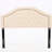 Queen Sized Headboard - Contemporary Style With Button And Diamond Stitch Nailhead Accents Beige Upholstery Assembly Required Modern Adds Charm Upholstered-259393780-259393781