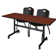 Kobe Flip-Top Training Nesting Table, 2 M Stack Chairs